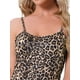 thumbnail image 5 of INSPIRAR CHIC Vestido de Noche Sin Mangas con Tirantes de Espagueti Cuello Redondo Primavera Verano Vestido de Dormir L Leopardo, 5 of 6