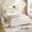 Full&Beige, variant on Full Princess Beds for Girls with LED Lights & Charging Stations, Full Size Upholstered Storage Bed Frame with Bookcase Headboard and 4 Drawers, Girls Platform Bed Frame, No Box Spring Needed