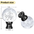 thumbnail image 4 of Lamp Finials Benaep Crystal Clear con base de cromo pulido, 2 unidades, 4 of 7