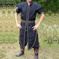 thumbnail image 5 of Camisa de caballero Medieval de Halloween para hombres, disfraz de pirata, Túnica sin mangas suelta Celtics, Túnica de Guerrero, Top de caballero, blusa Saxon, 5 of 5