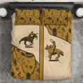 thumbnail image 2 of Cowboy Bedding Set Horse Riding Retro Western Yoke Beige DT05, 2 of 7