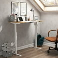 thumbnail image 2 of Furniture of America Quade Wood and Metal Height Adjustable Desk in White, 2 of 5