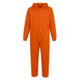 thumbnail image 7 of WAYUTE Girl's Halloween Long Sleeve Zip Up Hooded Jumpsuits Solid Color Soft Breathable Straight Leg Romper for Toddler Kids Festival Party,Orange,Size 6 Y-7 Y, 7 of 7