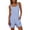 Dark Blue, variant on Jumpsuits for Women Casual Striped Crew Neck Sleeveless Button Overalls with Pockets Summer Rompers