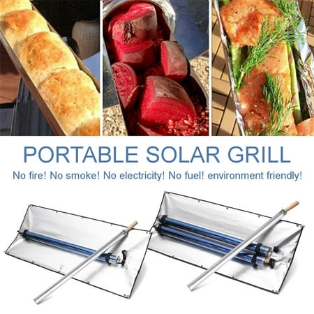 Wedlies Portable Stove Solar Cooker Oven Fuel Free Cooking Camping Outdoor BBQ Grill,Single or Dual