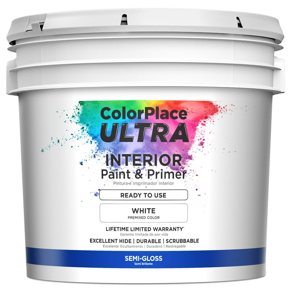 ColorPlace Ultra Interior Paint & Primer Ready to Use White Walmart