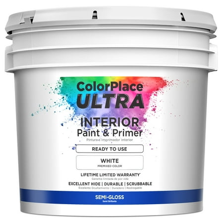 ColorPlace Ultra Interior Paint & Primer - Ready to Use (Best Paint To Use On Shirts)