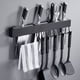 thumbnail image 2 of Portacuchillas, Estante para cuchillos montado en la pared de acero inoxidable 304 negro para el hogar Rendimiento de primer nivel, 2 of 8