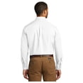thumbnail image 2 of Port Authority Men's Long Sleeve Carefree Poplin Classic Fit Shirt White X-Large, 2 of 4