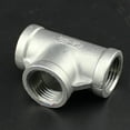 thumbnail image 2 of 1/4 inch to 2 inch NPT Female Thread 3 way valve Equal tee 304 stainless steel pipe fittings tube connector DN8 to DN50, 2 of 3