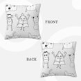 thumbnail image 3 of ZICANCN Funny Monster Creature Decorative Throw Pillow Covers, Bed Couch Sofa Decorative Knit Pillow Covers for Living Room Farmhouse 26"x26", 3 of 8