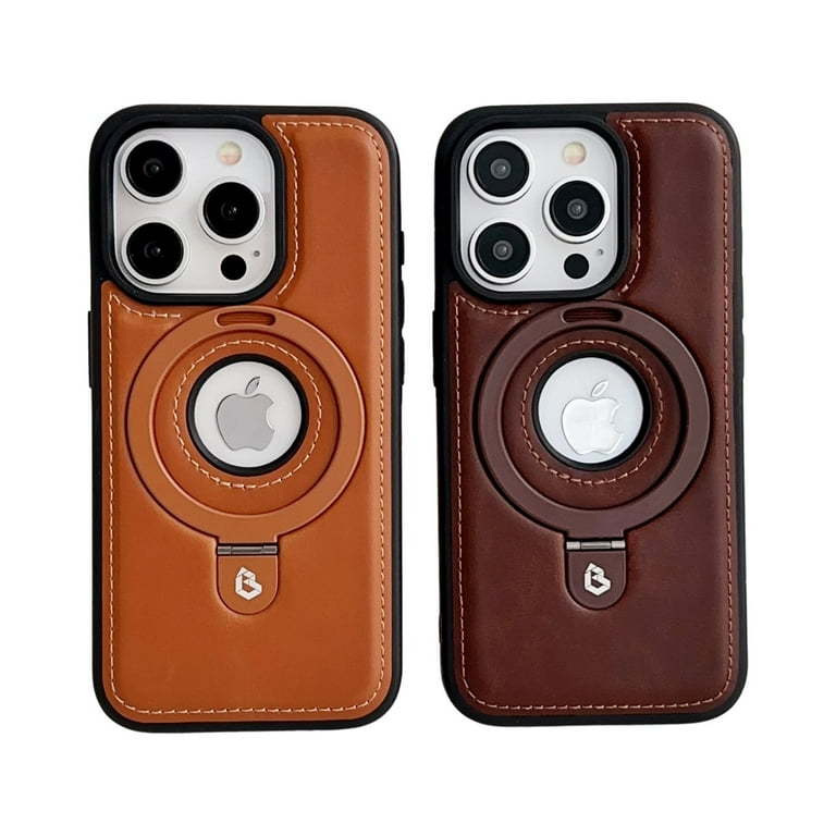 Magnetic for iPhone 16 Pro Case with MagSafe Compatible & Ring Holder Stand, Luxury PU Leather Slim Shockproof Cover Support Wireless Charging Kickstand Phone Case for iPhone 16 Pro, Coffee - Walmart.com Magnetic for iPhone 16 Pro Case with MagSafe Compatible & Ring Holder Stand, Luxury PU Leather Slim Shockproof Cover Support Wireless Charging Kickstand Phone Case for iPhone 16 Pro, Coffee - Walmart.com