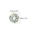 thumbnail image 2 of Uxcell 8mm Rhinestone Clay Beads, 100 Pack Round Ball Polymer Clay Crystal Charm Beads, Multicolor, 2 of 6
