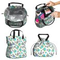 thumbnail image 2 of Pioneer Flower Floral Print Pattern Drawstring Lunch Bag Women - Drawstring Lunch Bag Insulated for Work Office - Stain-Resistant Large Lunchbags for Women with Multi-Pockets, 2 of 6