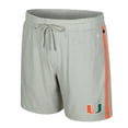 thumbnail image 2 of Men's Colosseum Gray Miami Hurricanes Mac Shorts, 2 of 3