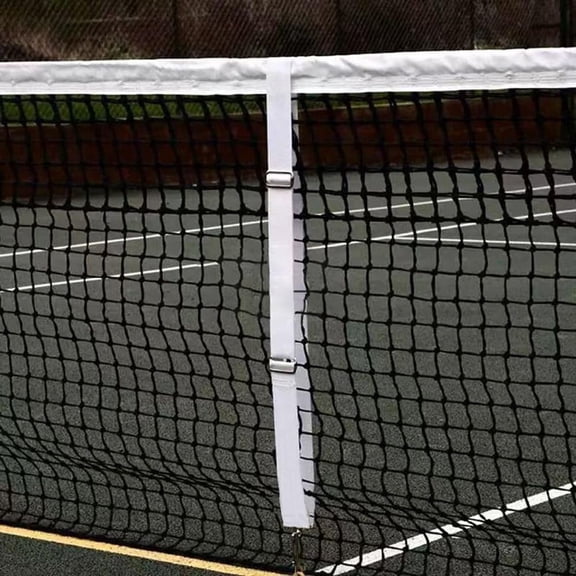 GUENG Adjustable Tennis Net Center Strap, Standard Match Chinlon Net Middle Belt, Portable Height Control Tennis Court Accessory