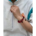 thumbnail image 5 of Tibétain Mala Pochette de Méditation en Soie Faite à la Main (bracelet de Guérison Rouge), 5 of 5