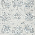 thumbnail image 3 of SAFAVIEH Micro-Loop Larry Floral Bordered Wool Area Rug, Light Blue/Ivory, 5' x 8', 3 of 4