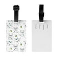 thumbnail image 2 of Luggage Tags for Suitcases, Cute Dog rainbow Leather Bag Luggage Tags ID Label Tags Privacy Protection Travel Bag Labels, 2 of 6
