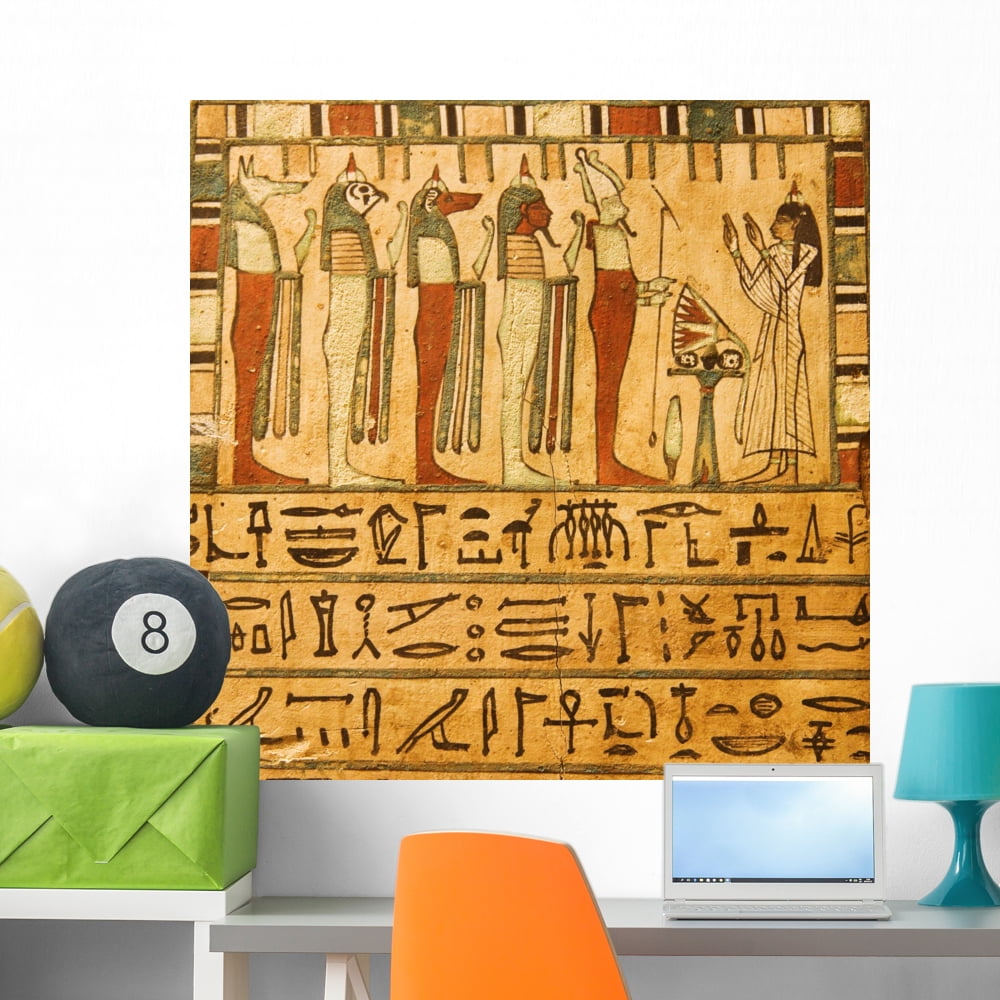 Ancient Egyptian Gods and Wall Mural by Wallmonkeys Peel and Stick ...