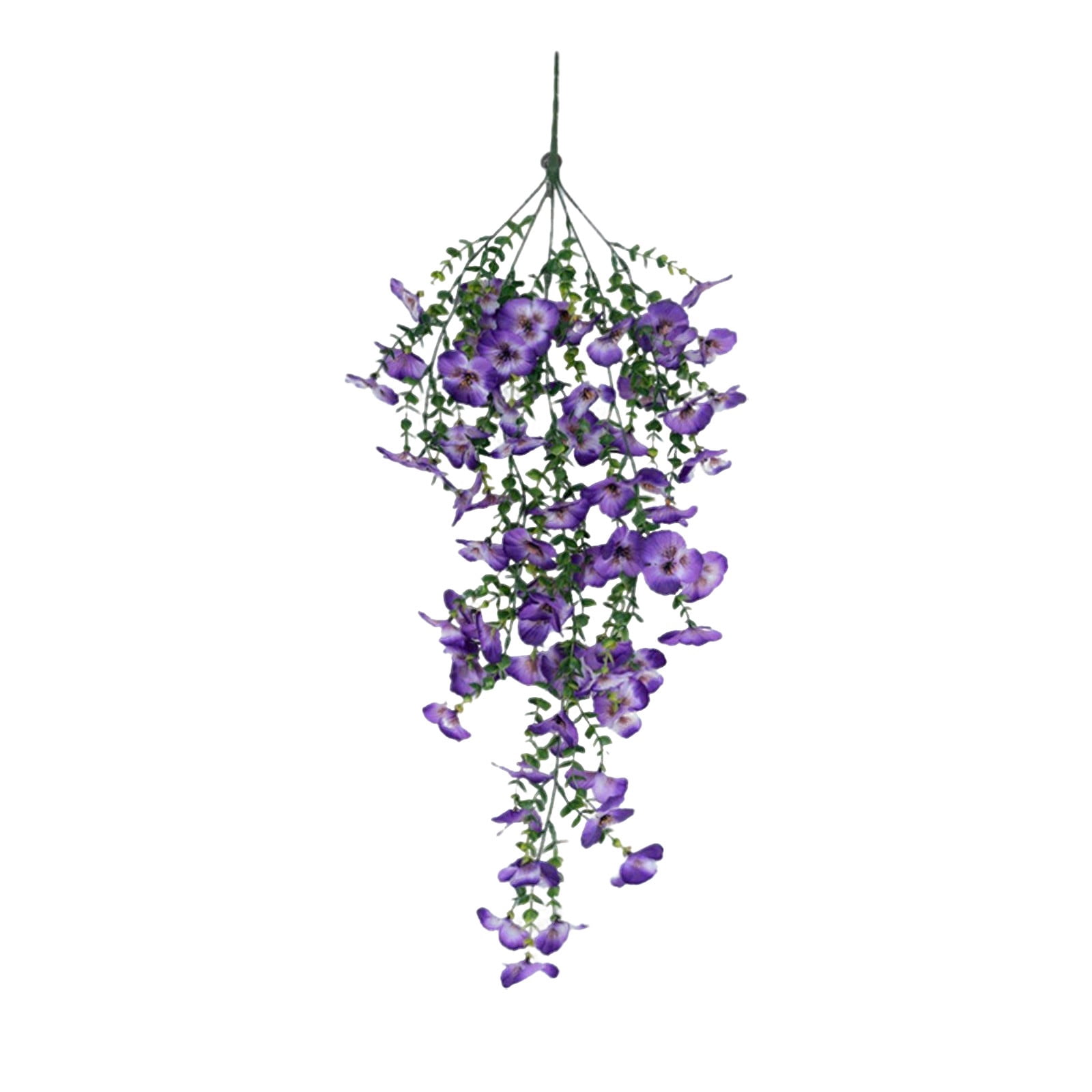 Artificial Hanging Vine Verdsylv 1 Vine Artificial Three Color Petunia - Faux Hanging Flowers for Outdoor Wall, Balcony, Violet Simulation Hanging Plant Decor, Faux Petunia Plant, Light Violet