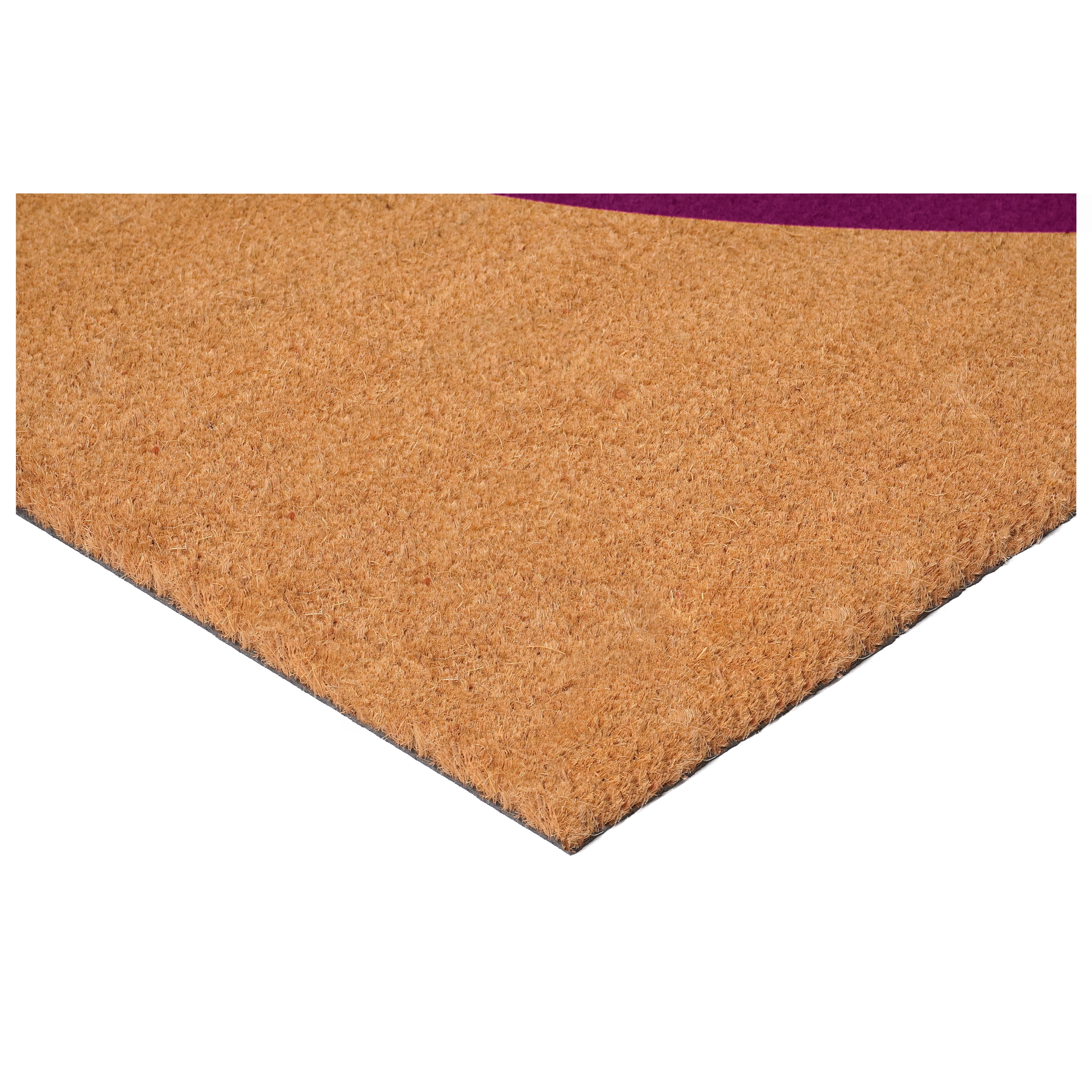 Calloway Mills 106771729 Purple Heart Doormat, 17 x 29 in.