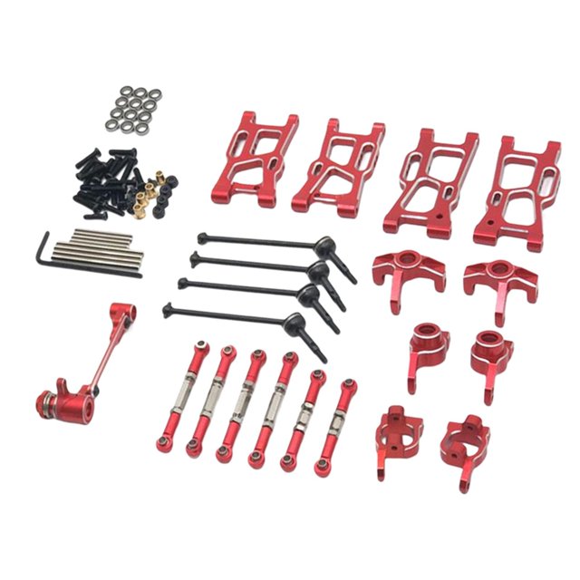 Eje de transmisión Universal de actualización , oscilante y oscilante trasero, conjunto de piezas mejoradas para LC , ROJO Hugo Piezas de actualización de coche RC