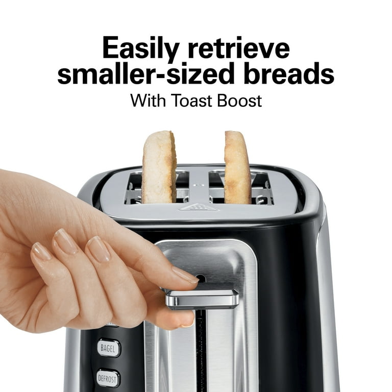 Hamilton Beach 4 Slice Long-Slot Toaster with Sure-Toast One-Slice  Technology - 24820