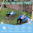thumbnail image 4 of PRINIC 43" Saucer Tree Swing for Kids, Waterproof Flying Saucer Swing for indoor/playground Textilene fabric seat & Stainless steel frame, 4 of 11