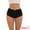 Black, variant on Unique Bargains Women's Full-Coverage Panties Lace Trim High Waist Briefs S Black