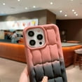 thumbnail image 4 of Bread Block Creative Gradient Dual Color Soft Silicone Case for Women Girls Compatible with iPhone Case (iPhone 12 Pro Max,Red-Black), 4 of 7