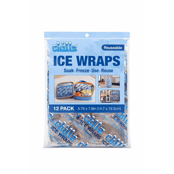 Chillz Reusable Ice Wraps 12 Pack (Small)