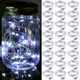 thumbnail image 1 of Fairy Lights ZGWJ, 20 LED, funciona con pilas, 7 pies, 24 unidades, color blanco frío, 1 of 7
