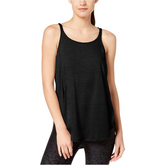 Calvin Klein Womens Yoga Fitness Tank Top, Black, Large