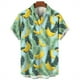 thumbnail image 2 of Camisa hawaiana con estampado de frutas y plátanos para hombre, camisas hawaianas con estampado 3D de limón y naranja, blusas casuales de calle con solapa, blusa holgada de manga corta, 2 of 5