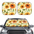 thumbnail image 2 of Vsdgher Sunflowers And Butterflies Print Car Windshield Sun Shade, Reflective Sunshade Window Sunshade Sun Visor Protector Fit for Cars,Trucks,SUVs-Large, 2 of 6
