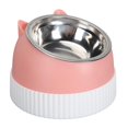 thumbnail image 1 of Cat Bowl,Multifunctional Design Pet Food Bowl with Safety Material Tilted Elevated Cat Bowl Double Bowl Design Anti Slip Raised Cat Food and Water Bowl for Cats Dogs, 1 of 7