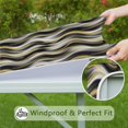 thumbnail image 6 of Black Marble Gold Wave Pattern Square Fitted Tablecloth with Elastic Edge,Square Table Cover,Washable Elastic Table Cover for Home Kitchen Party Decor 36"x36", 6 of 6