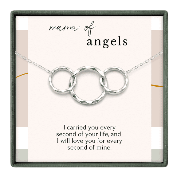 HOPE LOVE SHINE Twin pregnancy Loss Necklace, Silver Twin Miscarriage Sympathy Gift for Mom