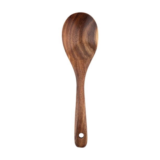 Precio sorpresa!Utensilios de cocina de teca natural: cucharas y utensilios de cocina de sujeción cómoda, utensilios de cocina, utensilios de cocina de madera para cocina, utensilios de cocina de mad