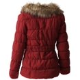 thumbnail image 3 of Ma Croix Womens Fur Lined Coat Belted Jacket Parka Quilted Faux Fur Insulated Warm Puffer Outerwear, 3 of 5