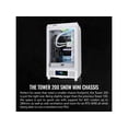 thumbnail image 2 of Thermaltake The Tower 200 Snow Mini Chassis - Mini-tower - White - Tempered Glass, SPCC - Mini ITX Motherboard Supported - 8 x Fan(s) Supported - 2.0 x Internal 3.5" Bay - 4 x External 2.5" Bay - 3..., 2 of 5