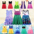 thumbnail image 2 of Vestido de estilo princesa para niñas, ropa informal de algodón con dibujos animados, ropa de cumpleaños para niñas de 2 a 8 años, 2024, 2 of 5