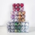 thumbnail image 4 of Decoración navideña, adornos colgantes de madera, bola navideña duradera hecha a mano redonda, 55mm, 12 unidades/caja 740227, 4 of 4