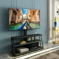 thumbnail image 3 of TV Stands With Storage Black Multi-Function Angle And Height Adjustable Tempered Glass TV Stand,Entertainment Centers, 3 of 16