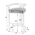 thumbnail image 4 of Butler Specialty Company Clarence Faux Leather 35" Barstool - Black / Gold, 4 of 6