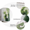 thumbnail image 3 of Abstract Green Shower Curtain, 72" x 72", Minimalist Modern Oil Painting Waterproof Bathroom Curtain Washable Shower Curtain Set with 12 Hooks, 3 of 6