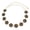 Black, variant on Circle Stone Beaded Concho Gold Chain Belt Adjustable (Women)