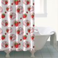 thumbnail image 4 of White Cow Strawberry Love Pattern Shower Curtain 72"x84" ,Bathroom Decorative Shower Curtains Set with 12 Hooks,Modern Waterproof Washable Shower Curtain, 4 of 6