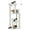 Cream White, variant on Cat Tree for Large Cats Adult with Metal Plush Big Hammock, 56.3" Cat Tower with 2 Door Condo House, 6-Tier Cat Shelves with Scratching Posts and Large Top Perch, Gray